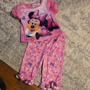 Disney Minnie Mouse Pink and Purple Kids Pajama Set